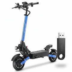 Hulajnoga elektryczna Halo Knight T108 10-calowe opony drogowe, silnik 1000W*2, maks. prędkość 65km/h - Czarny - hulajzone.app