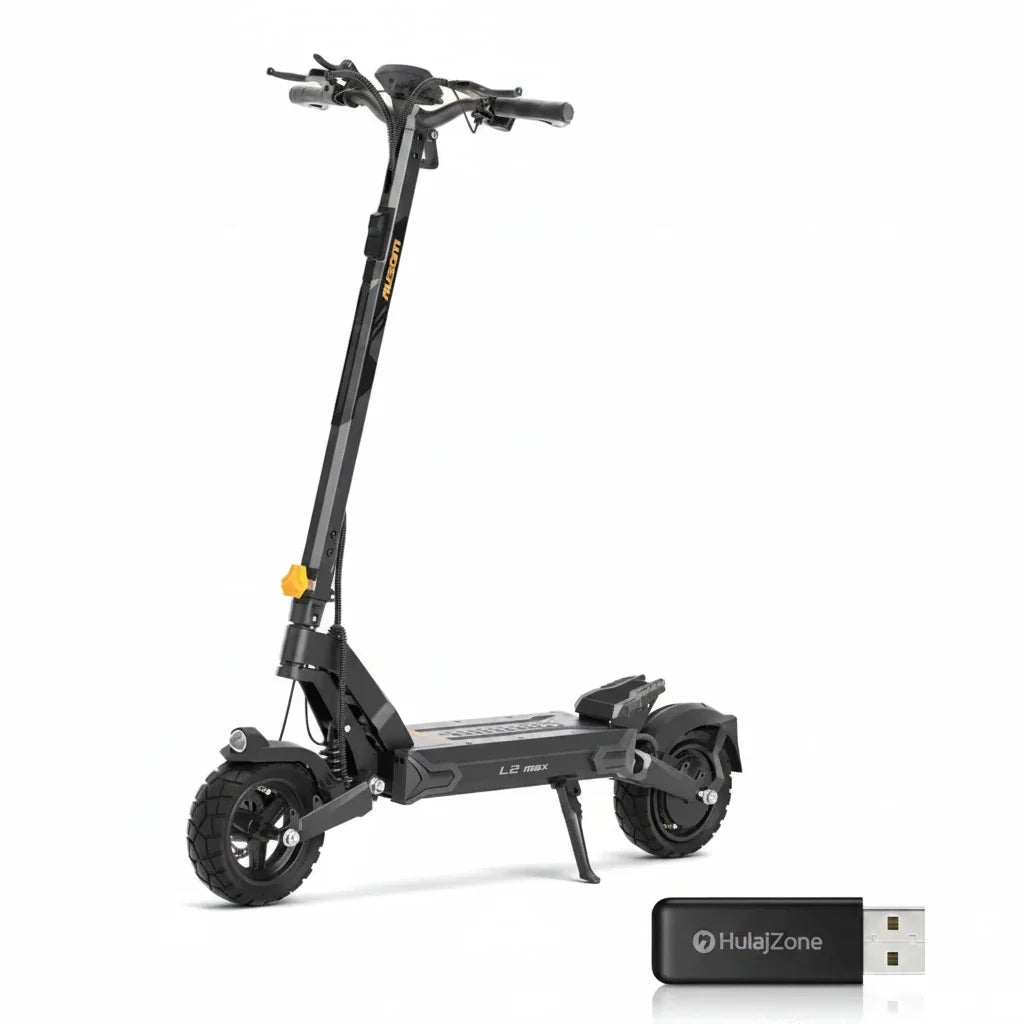 Jednosilnikowa składana hulajnoga elektryczna Ausom L2 Max, silnik 1000W, 50km/h, bateria 48V 20,8Ah, opony bezdętkowe 10x3 cali - hulajzone.app