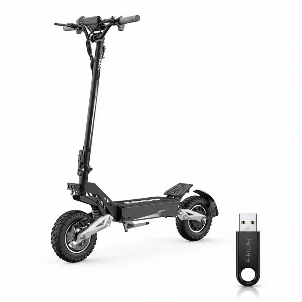 OOTD T10 Składana hulajnoga elektryczna, silnik 500W, bateria 48V 18Ah, 11-calowe opony, maks. prędkość 50km/h - hulajzone.app