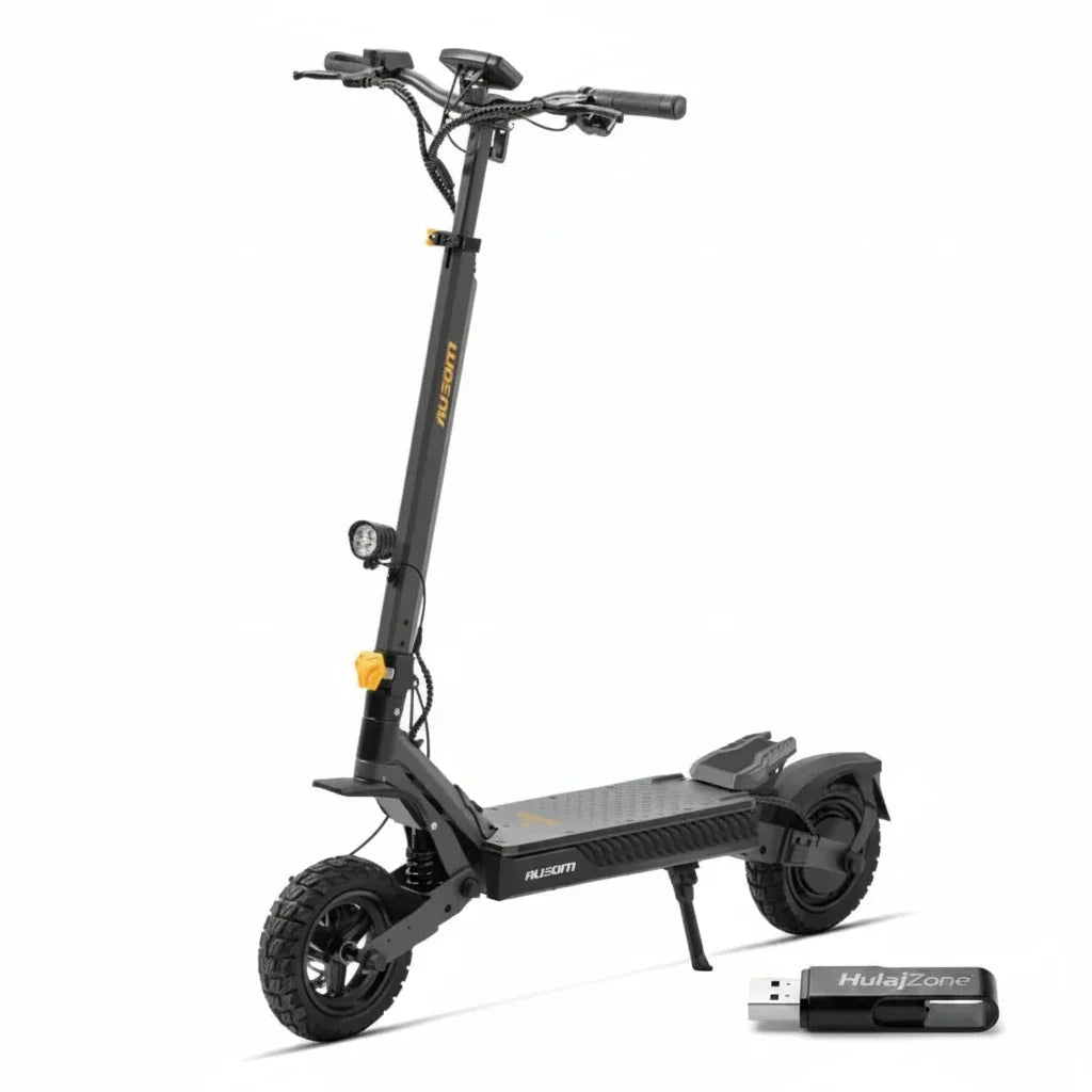 Ausom L1 Max Składana e-hulajnoga, 1000W 48V 20,8Ah 90 km 50 km/h, amortyzujące zawieszenie sprężynowe - hulajzone.app