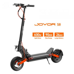 Joyor S8, silnik 600W, bateria 48V 26AH, 10-calowe opony, maks. prędkość 25km/h, zasięg 90km - hulajzone.app