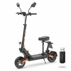 JOYOR S8E, silnik 800W, bateria 48V 26AH, opony 10-calowe, 45km/h, 80km, wyświetlacz NFC - Czarny - hulajzone.app