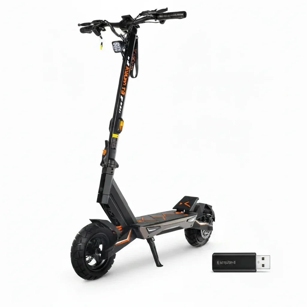 KuKirin T3, silnik 800W, bateria 48V 15,6Ah, opony 10 cali, zasięg 58km - hulajzone.app