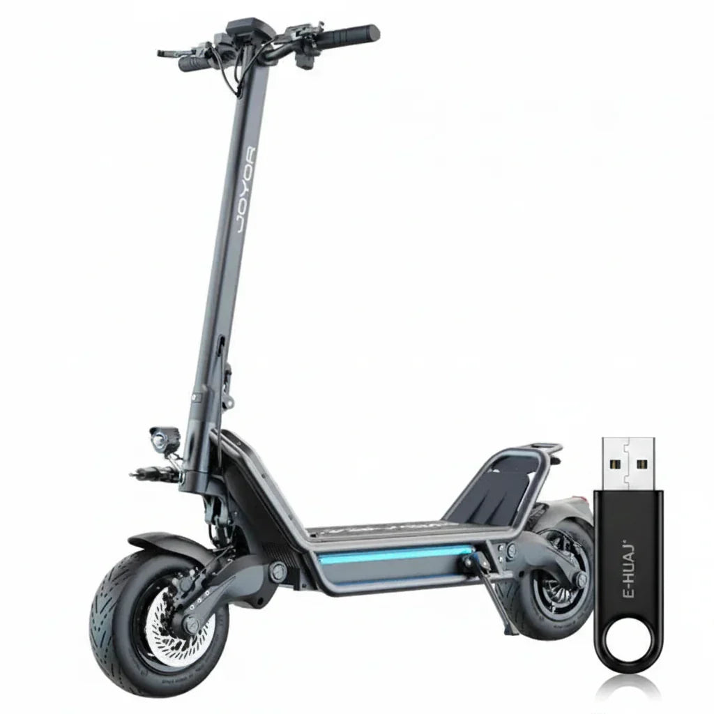 Joyor E6-S, bateria 60V 31.5Ah, tłumik kierownicy, prędkość 80km/h - hulajzone.app